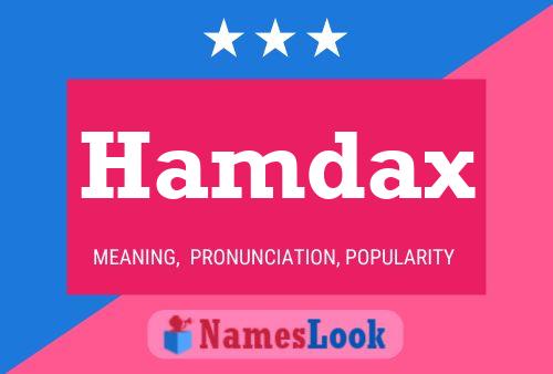 ملصق اسم Hamdax