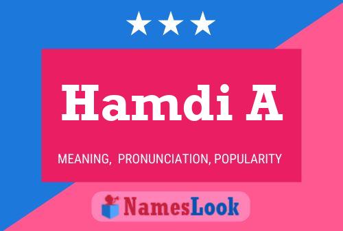 ملصق اسم Hamdi A