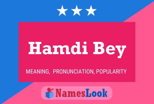 ملصق اسم Hamdi Bey