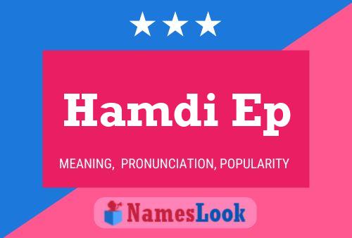 ملصق اسم Hamdi Ep