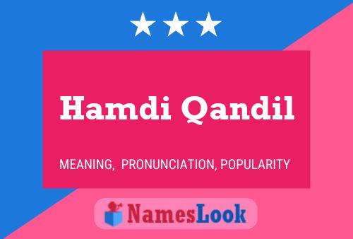 ملصق اسم Hamdi Qandil