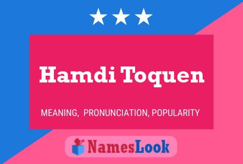 ملصق اسم Hamdi Toquen