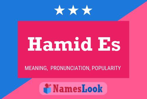 ملصق اسم Hamid Es