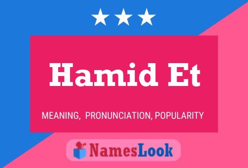 ملصق اسم Hamid Et