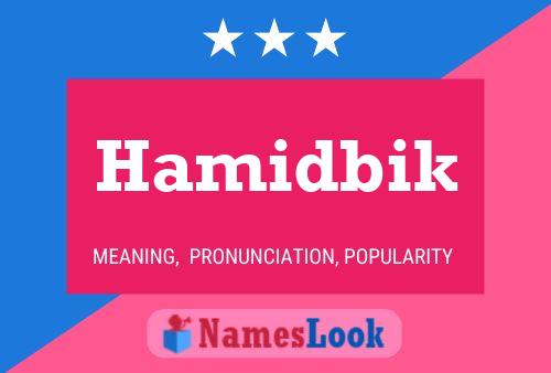 ملصق اسم Hamidbik