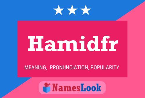 ملصق اسم Hamidfr