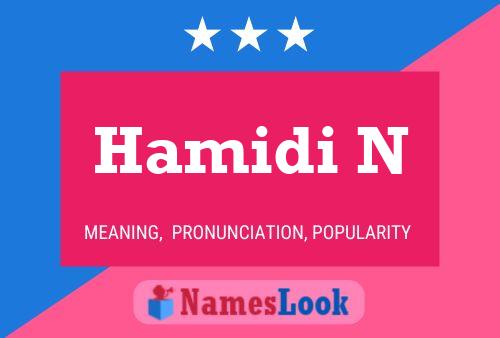 ملصق اسم Hamidi N