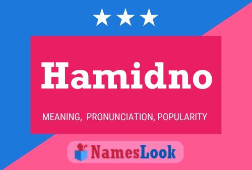 ملصق اسم Hamidno