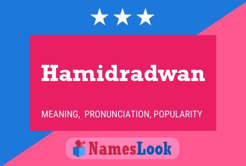 ملصق اسم Hamidradwan