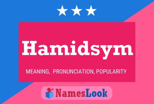 ملصق اسم Hamidsym