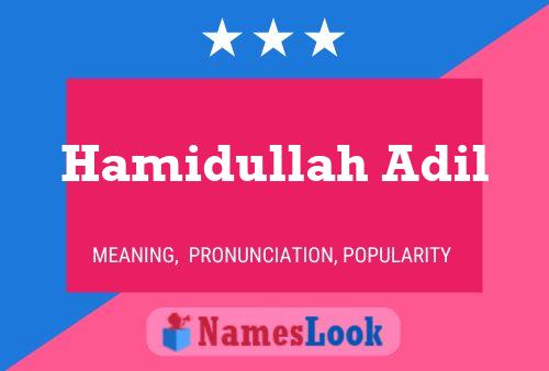 ملصق اسم Hamidullah Adil