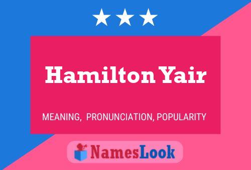 ملصق اسم Hamilton Yair