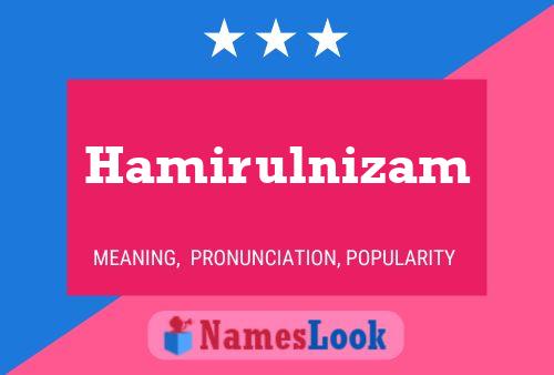 ملصق اسم Hamirulnizam