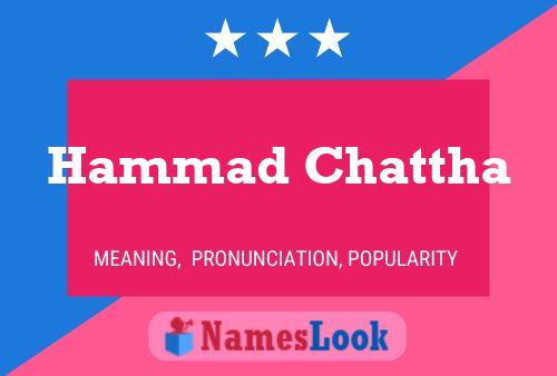 ملصق اسم Hammad Chattha