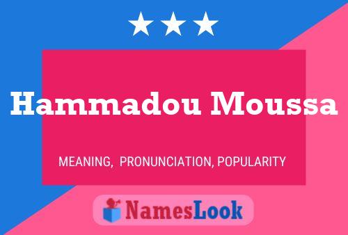 ملصق اسم Hammadou Moussa