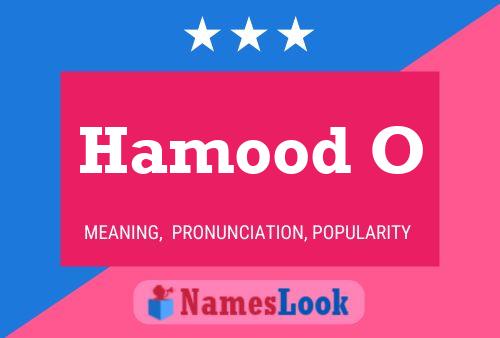 ملصق اسم Hamood O