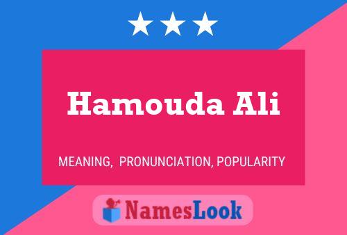 ملصق اسم Hamouda Ali