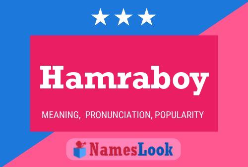 ملصق اسم Hamraboy