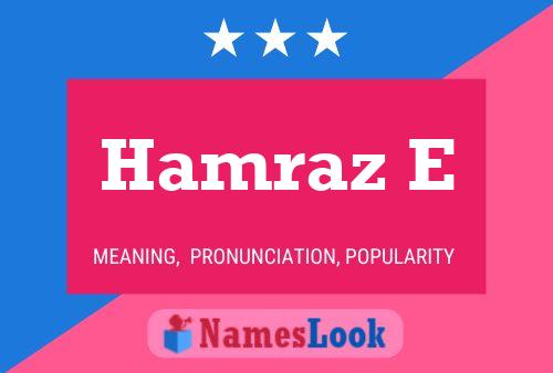 ملصق اسم Hamraz E