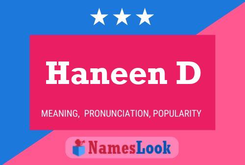 ملصق اسم Haneen D