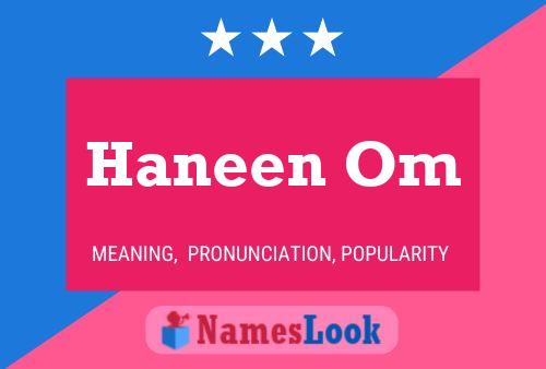 ملصق اسم Haneen Om