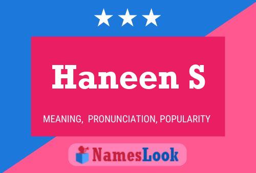 ملصق اسم Haneen S