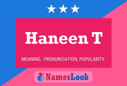 ملصق اسم Haneen T