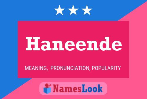 ملصق اسم Haneende