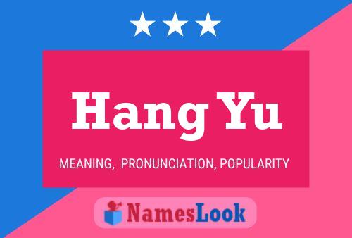 ملصق اسم Hang Yu