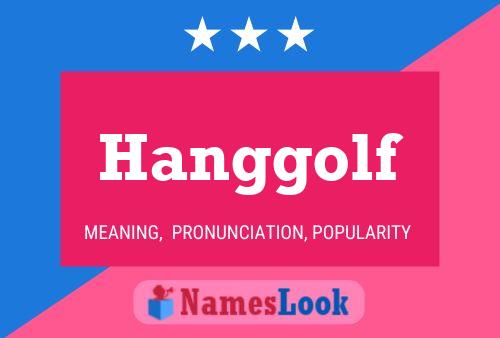 ملصق اسم Hanggolf