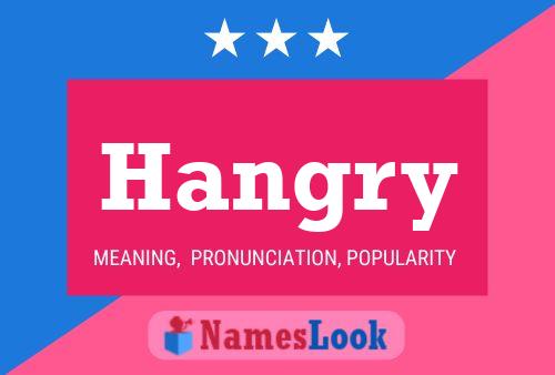 ملصق اسم Hangry