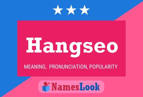 ملصق اسم Hangseo