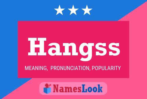 ملصق اسم Hangss