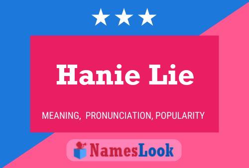 ملصق اسم Hanie Lie