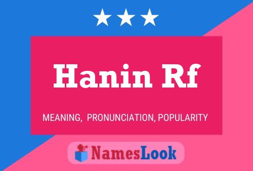 ملصق اسم Hanin Rf