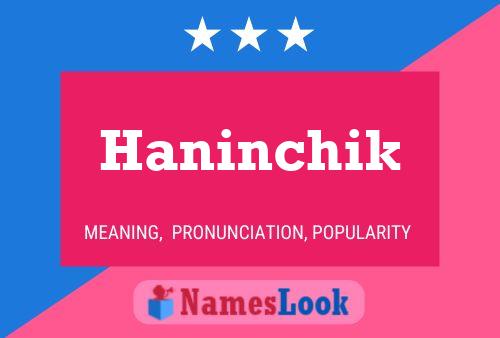 ملصق اسم Haninchik