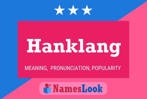 ملصق اسم Hanklang