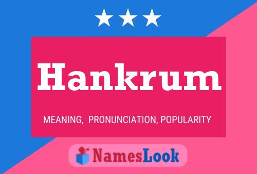 ملصق اسم Hankrum