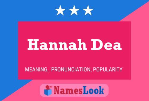 ملصق اسم Hannah Dea