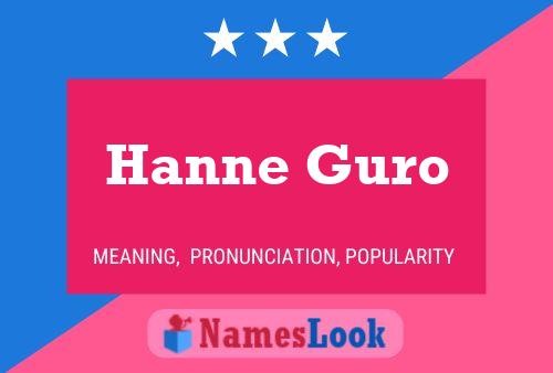 ملصق اسم Hanne Guro