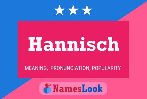 ملصق اسم Hannisch