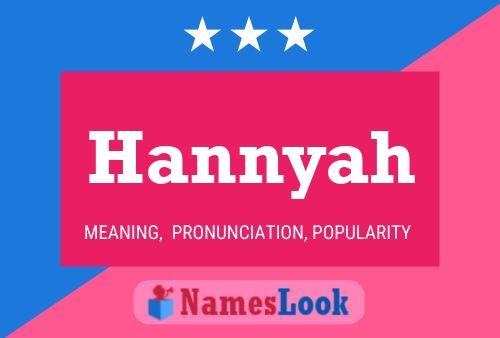 ملصق اسم Hannyah