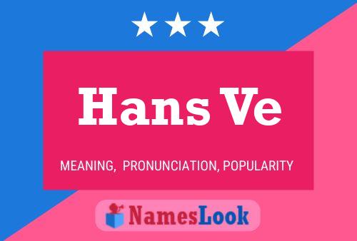 ملصق اسم Hans Ve