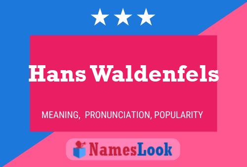 ملصق اسم Hans Waldenfels