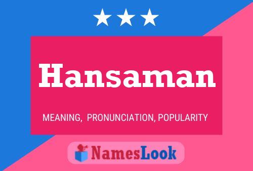 ملصق اسم Hansaman