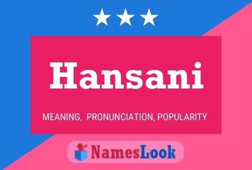 ملصق اسم Hansani