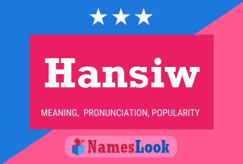 ملصق اسم Hansiw