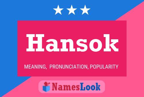 ملصق اسم Hansok