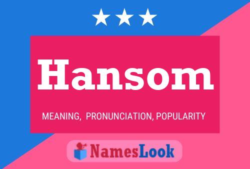 ملصق اسم Hansom