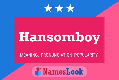 ملصق اسم Hansomboy